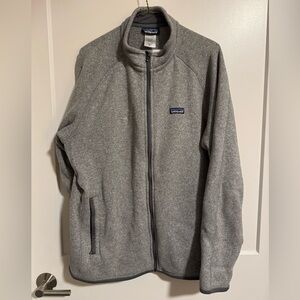 Gray Patagonia Better Sweater Fleece XL with Nantucket patch
